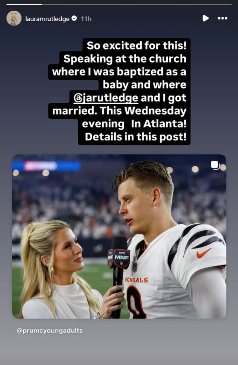 Laura Rutledge makes an announcement on her Instagram Stories