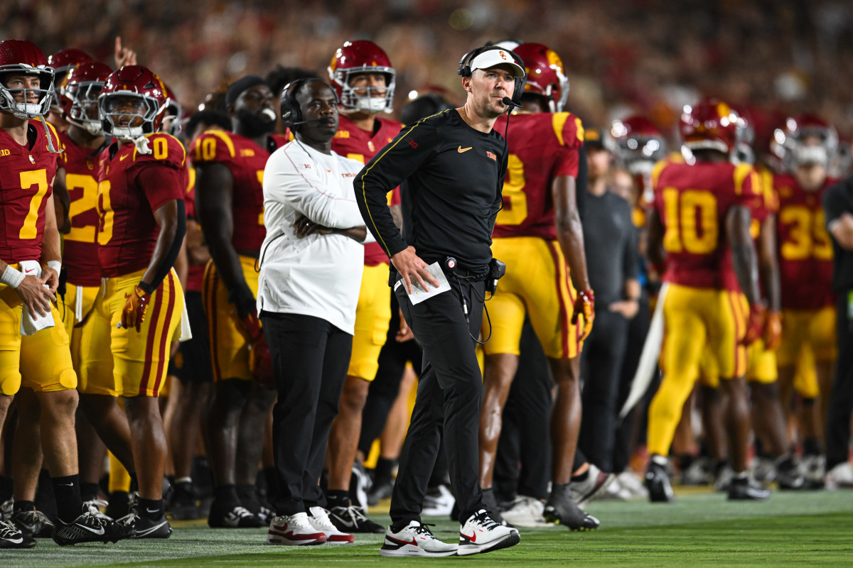 USC Trojans head coach Lincoln Riley.