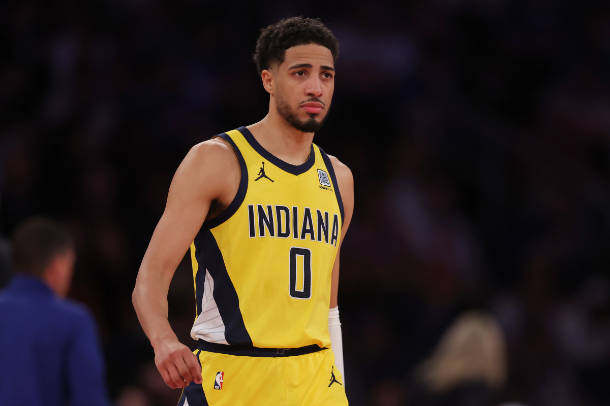 Indiana Pacers guard Tyrese Haliburton (0)