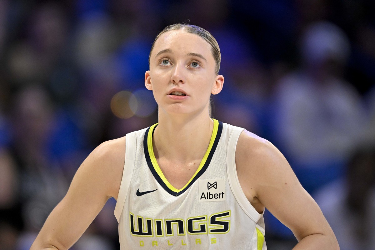 Dallas Wings guard Paige Bueckers (5). 