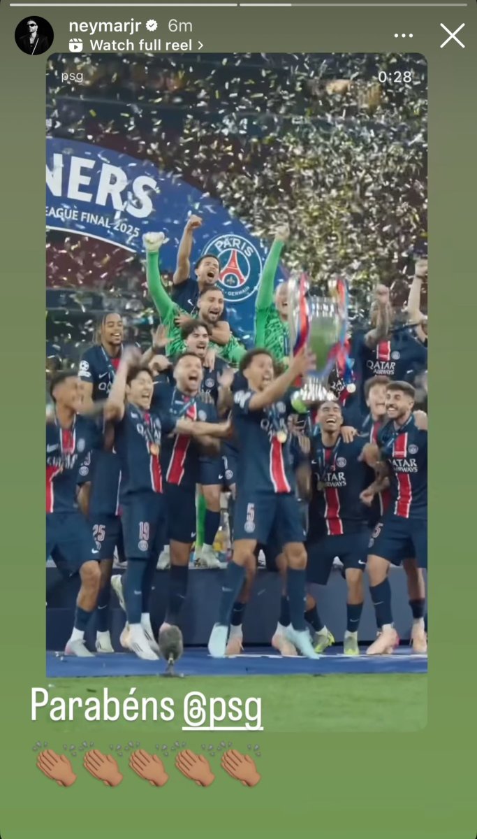 Neymar's Instagram Post