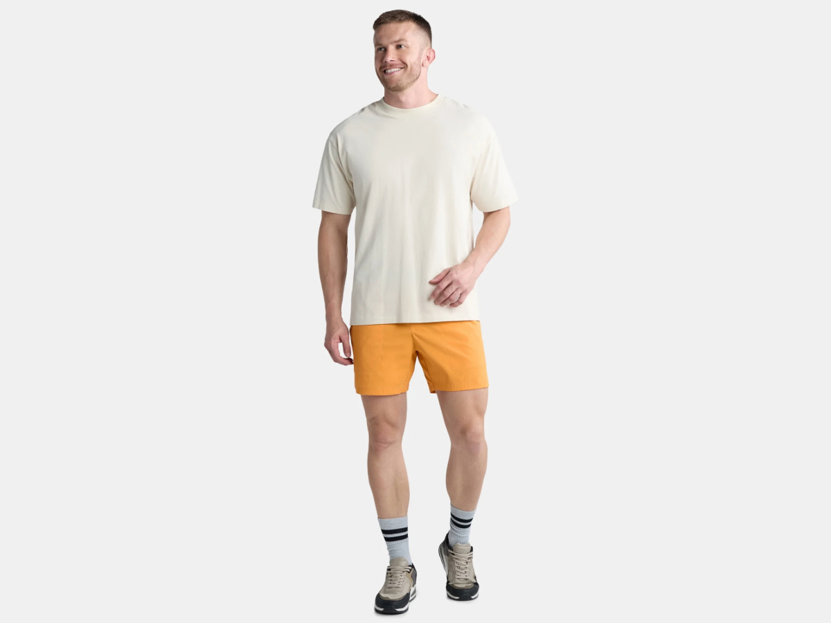 Ozark Trail Men's and Big Men's Amphibious 6-Inch Shorts (Papaya)