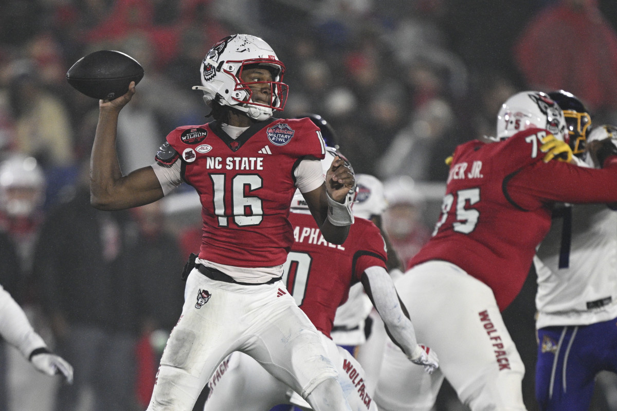 Wolfpack QB CJ Bailey | Tommy Gilligan-Imagn Images
