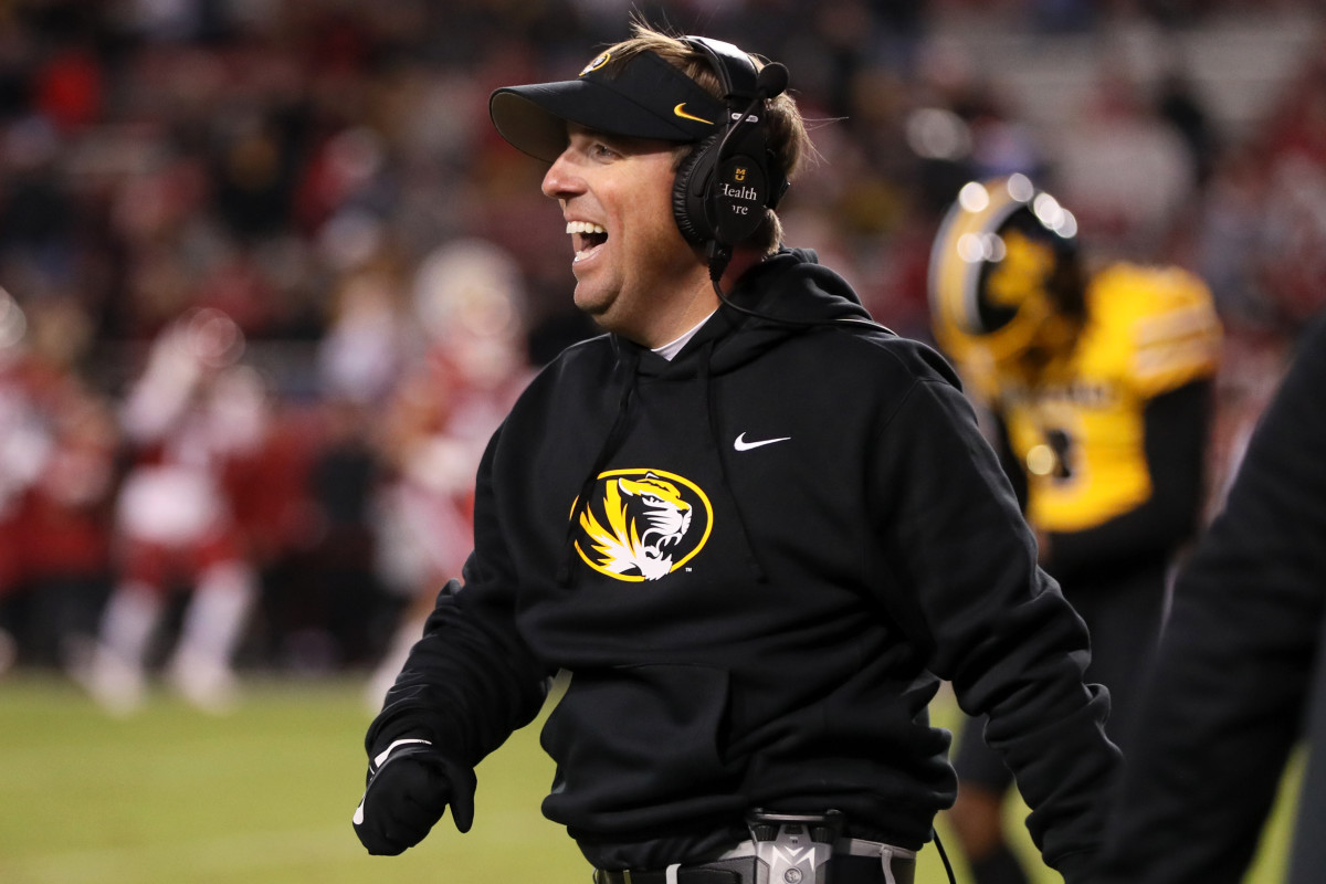 Head Missouri Tigers coach Eli Drinkwitz