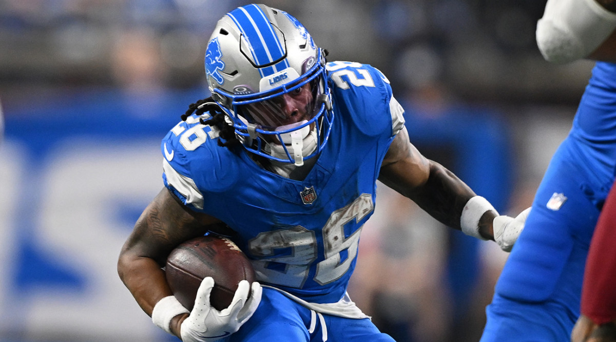 Detroit Lions running back Jahmyr Gibbs