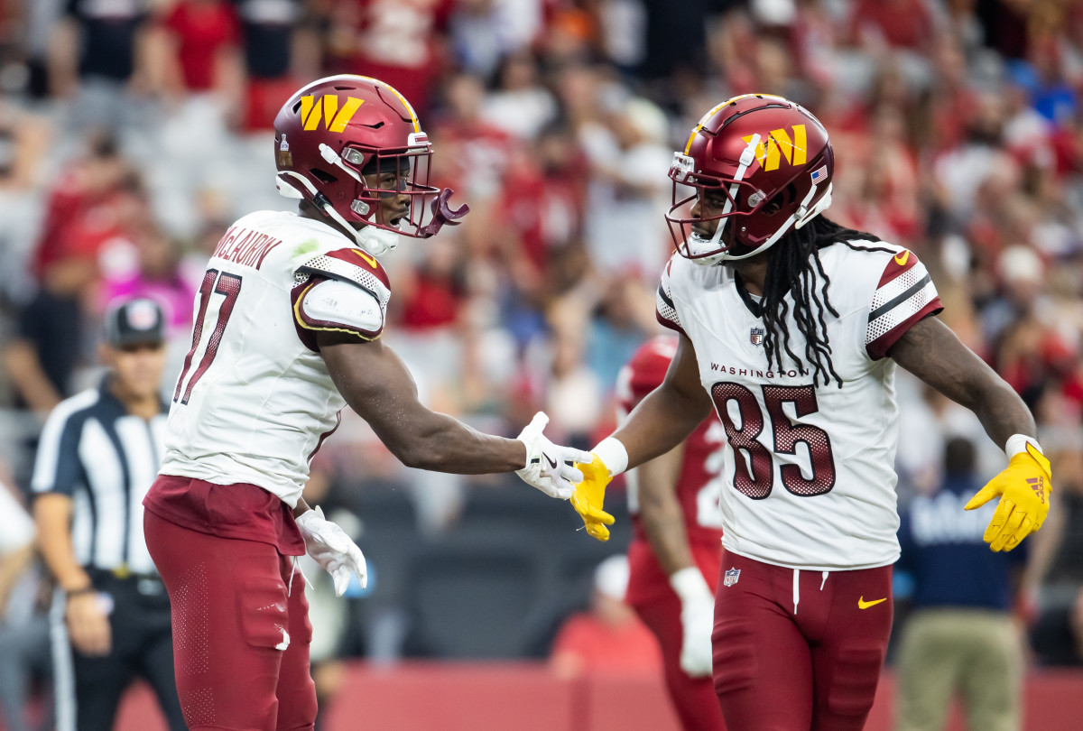 Top Jayden Daniels Weapon Carted off Field During Minicamp on Wednesday - Athlon Sports
