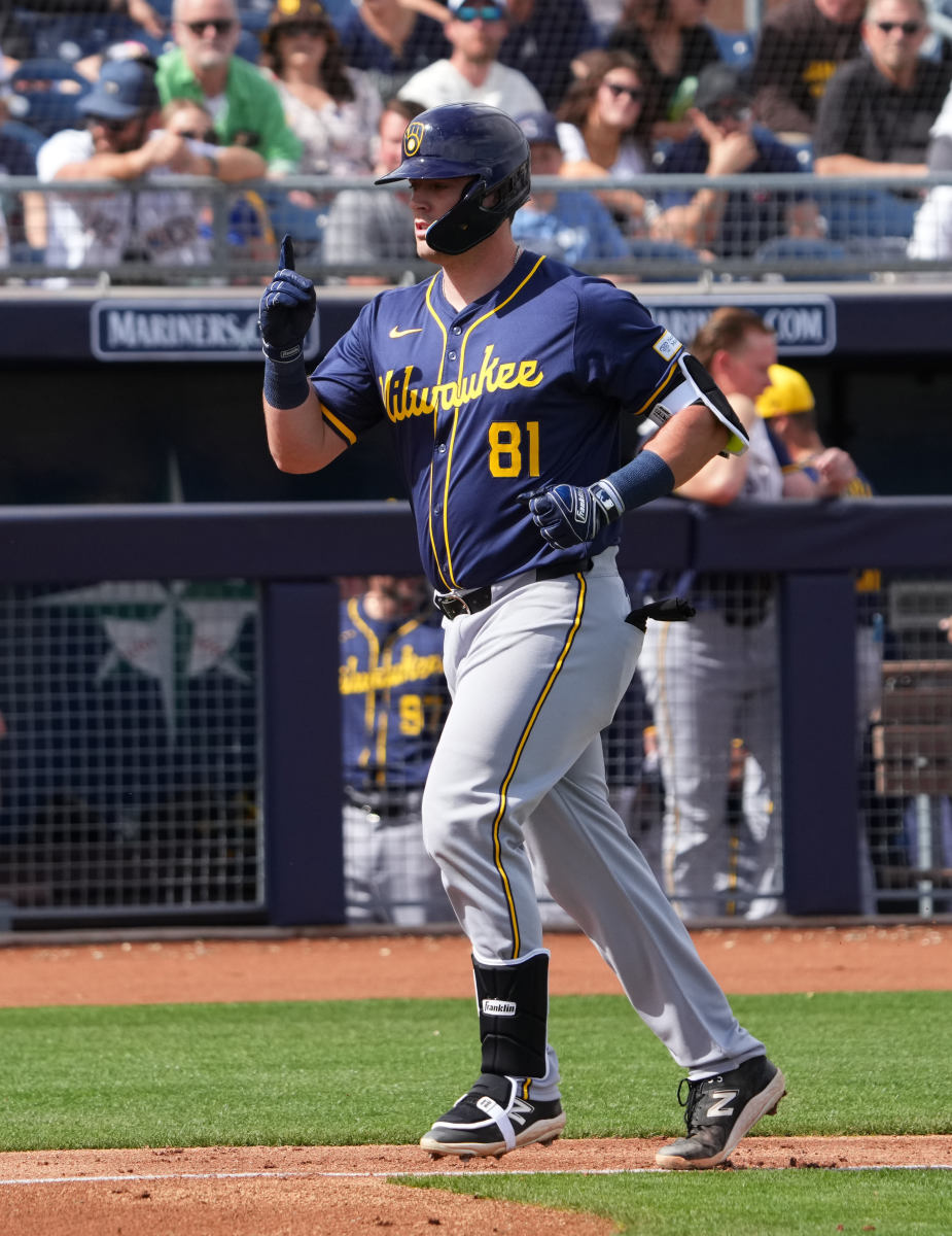 Brewers First Base Depth Results in Trade of 2021 10th Rounder  - Athlon Sports