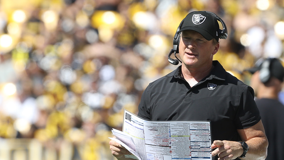 Ex-Raiders HC Jon Gruden Reacts to Damon Arnette News - Athlon Sports