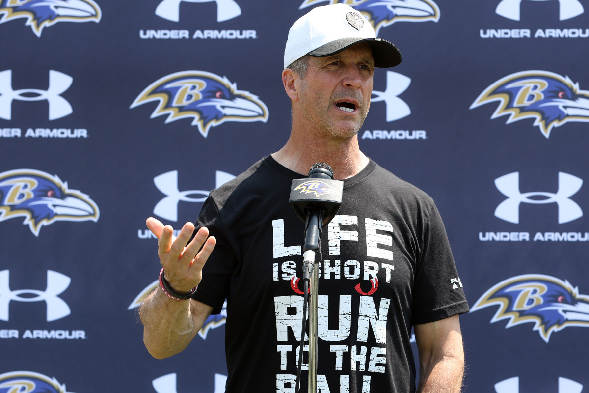 John Harbaugh's Incredible Weightlifting Feat Turns Heads Saturday - Athlon Sports
