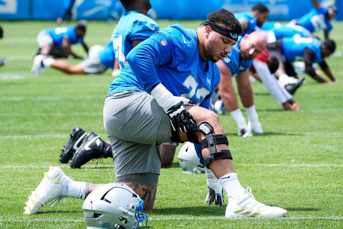 Detroit Lions guard Christian Mahogany