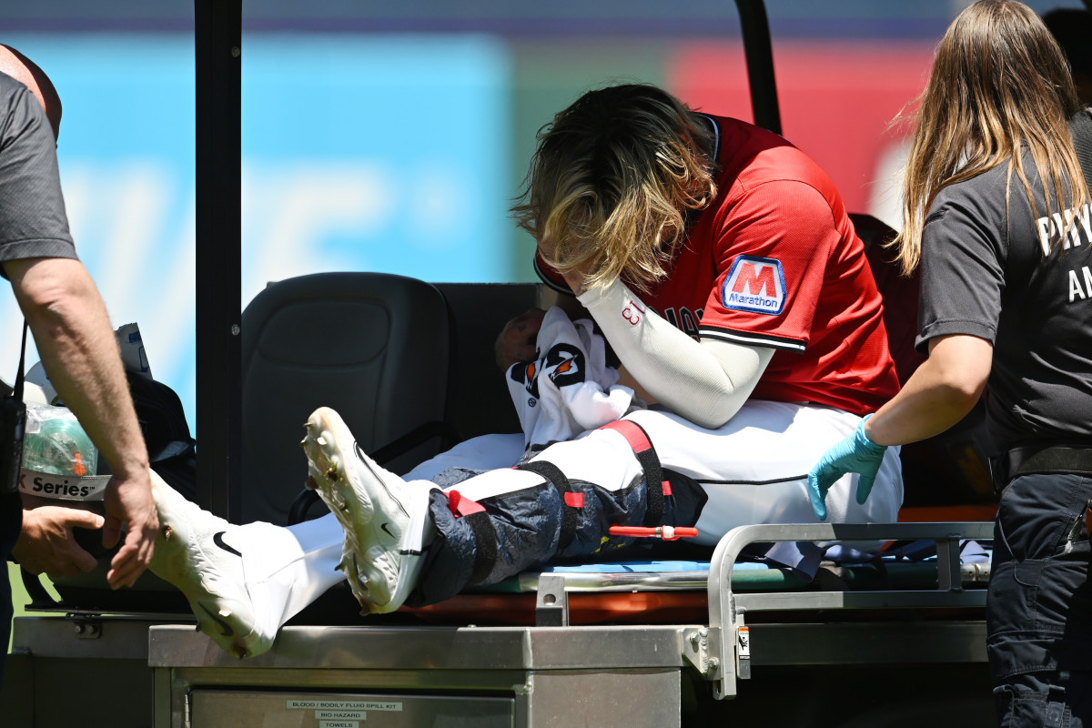 Gabriel Arias Carted Off After Ugly Ankle Injury Against Cardinals