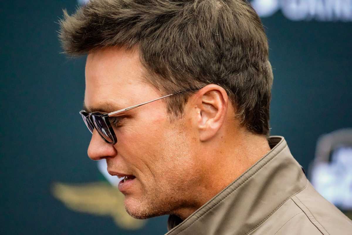Tom Brady at the Indianapolis 500 red carpet.
