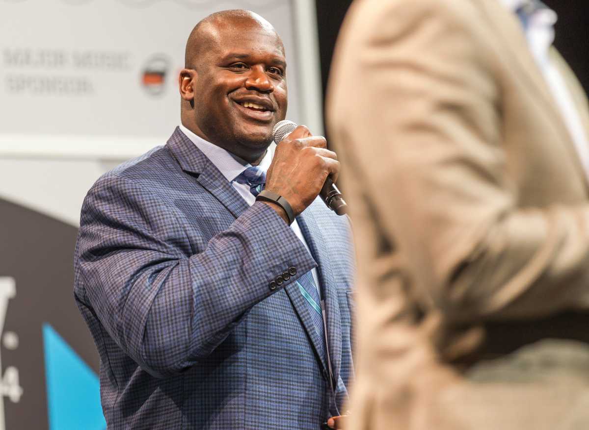 Former NBA player and current analyst Shaquille O'Neal.