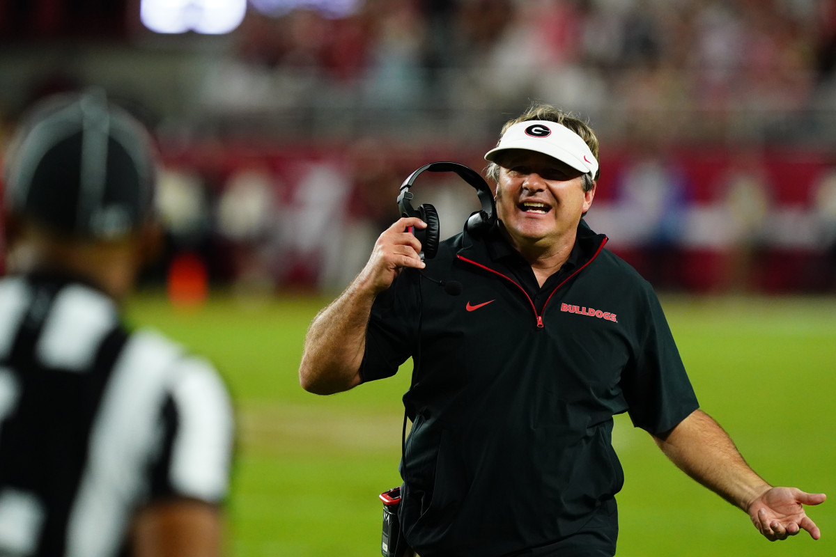 Kirby Smart’s Reaction To Overturned Call During Georgia-Texas - Athlon ...