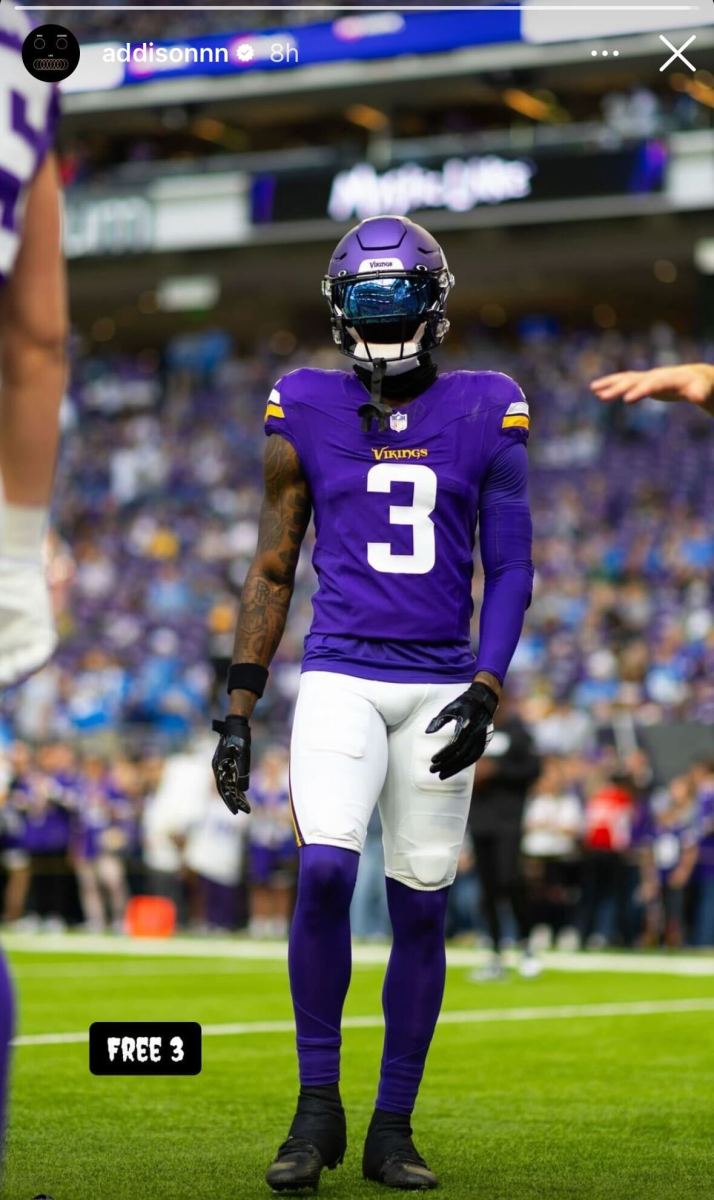 Vikings WR Jordan Addison clears up cryptic 'Free 3' Instagram story