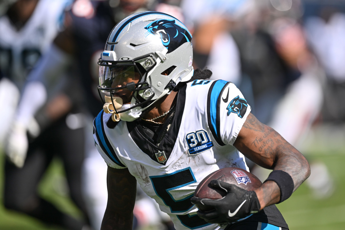 Carolina Panthers wide receiver Diontae Johnson (5).