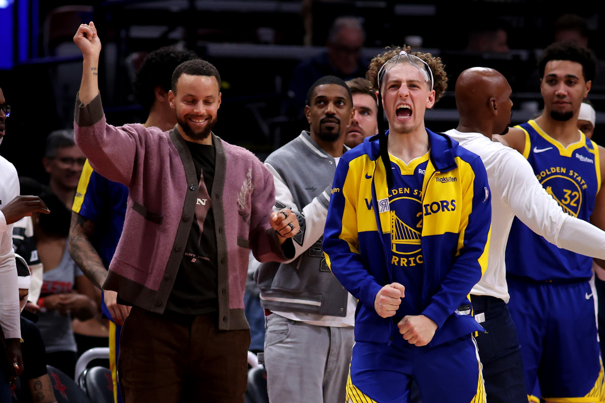 Brandon Podziemski Has Five Words For Warriors Fans After Game 4 Win vs. Rockets - Athlon Sports