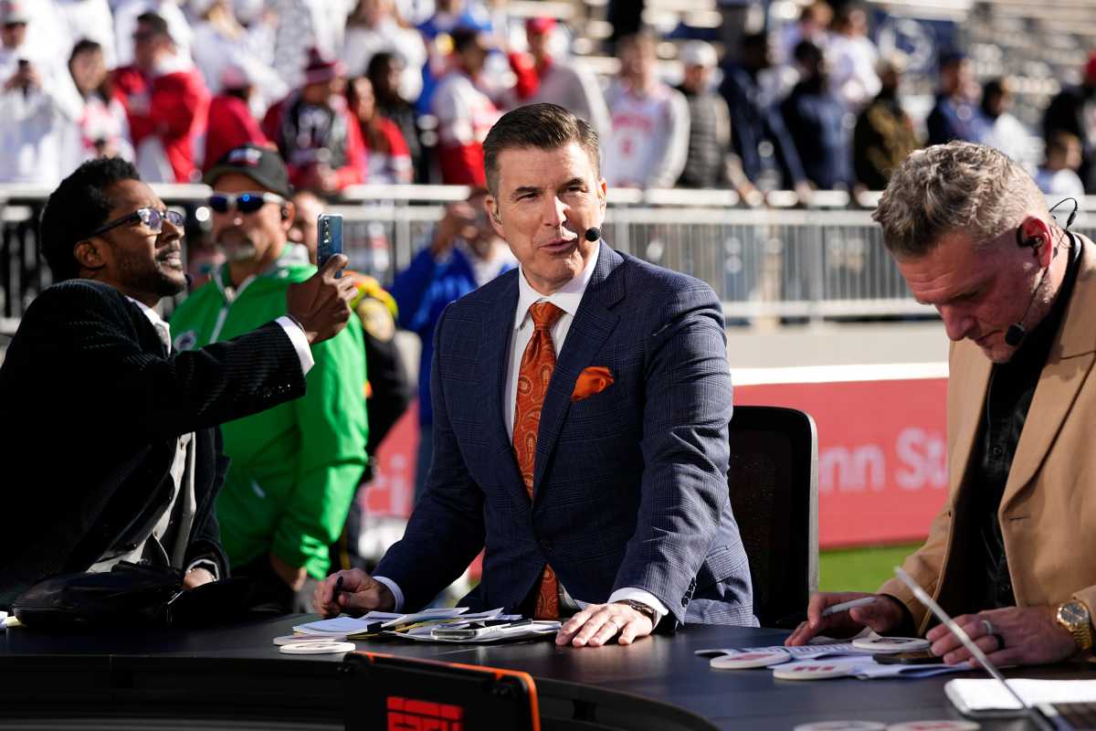 ESPN "College GameDay" host, Rece Davis. 