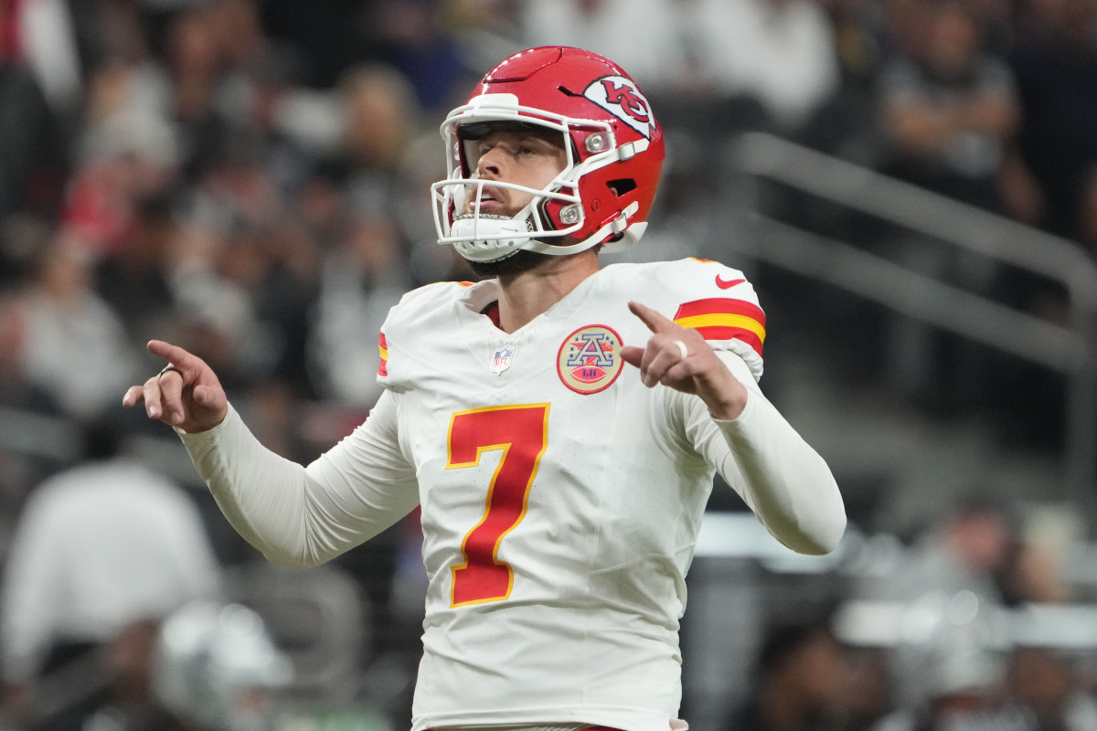 Kansas City Chiefs kicker Harrison Butker