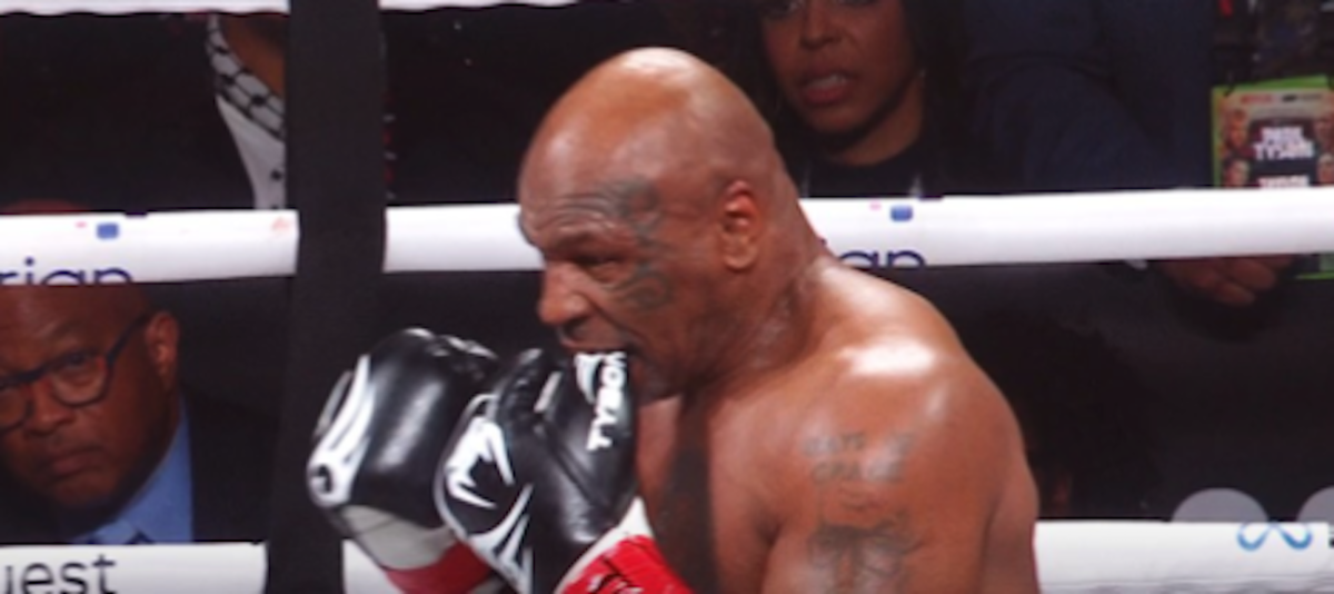 Mike Tyson Reveals Why He Kept Biting His Glove During Jake Paul Fight Athlon Sports