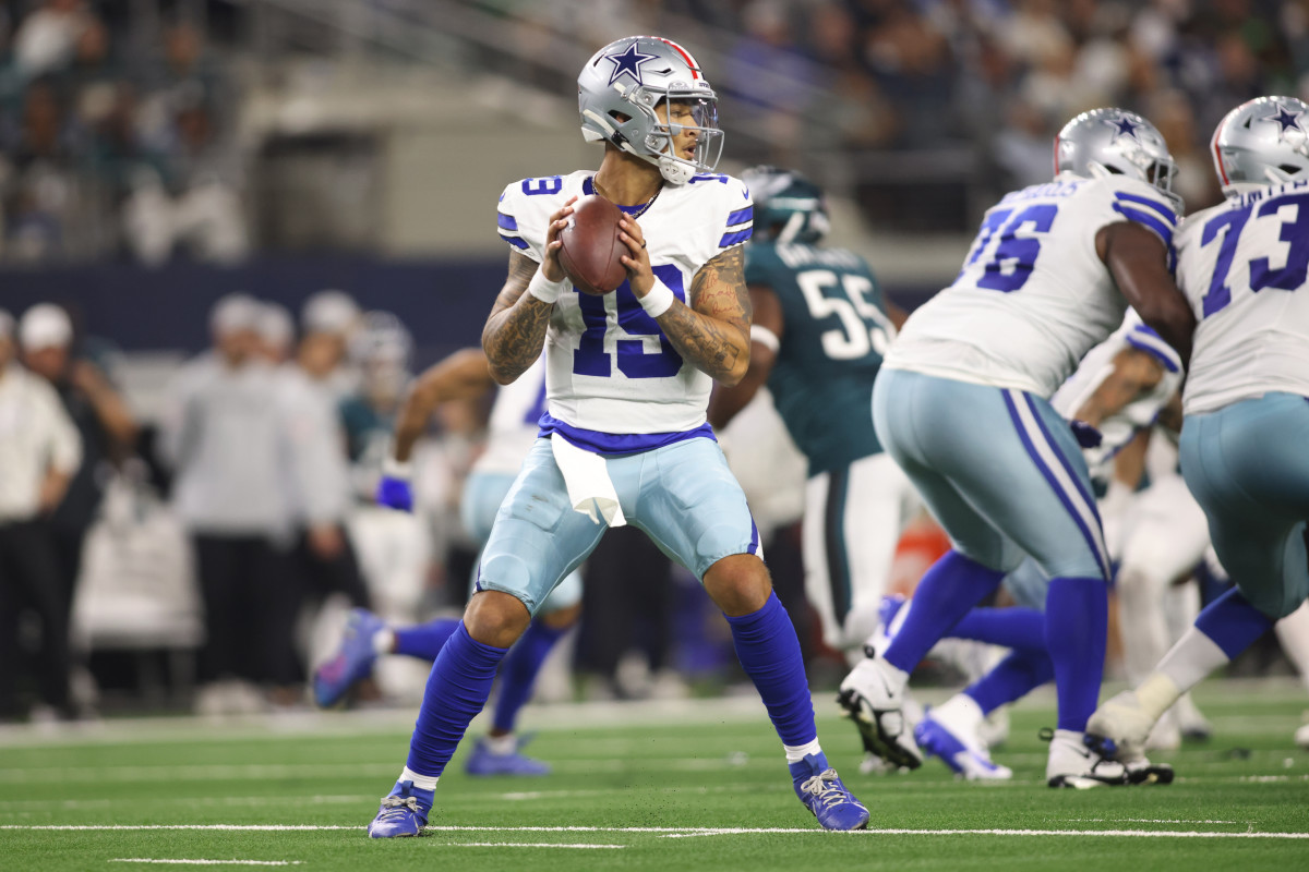 Dallas Cowboys quarterback Trey Lance