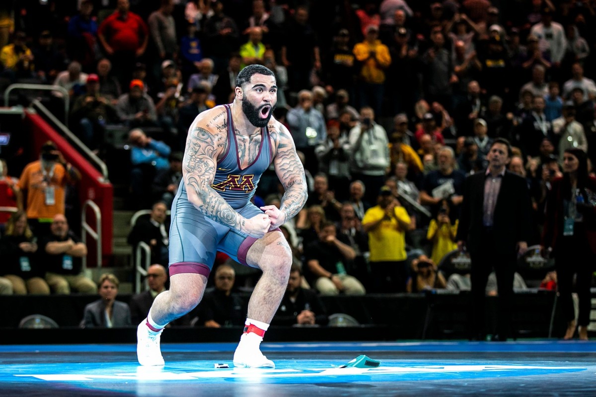 Gophers Gable Steveson Victorious In Return To College Wrestling Athlon Sports Gophers Gable Steveson Victorious In Return To College Wrestling Athlon Sports