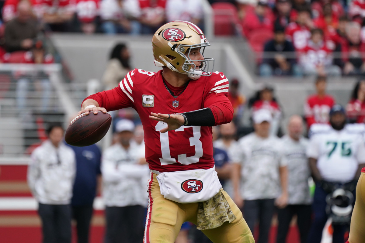 San Francisco 49ers quarterback Brock Purdy