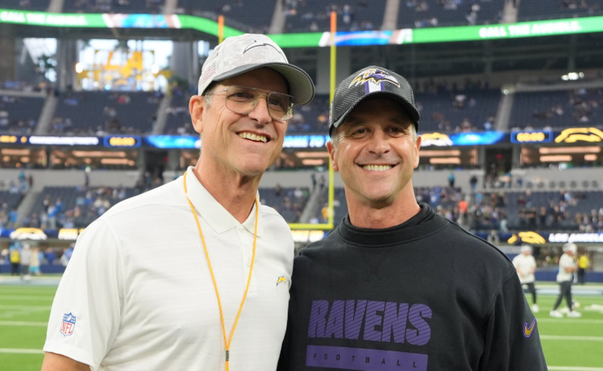 Jim and John Harbaugh Share Heartwarming Moment Before Monday Night ...