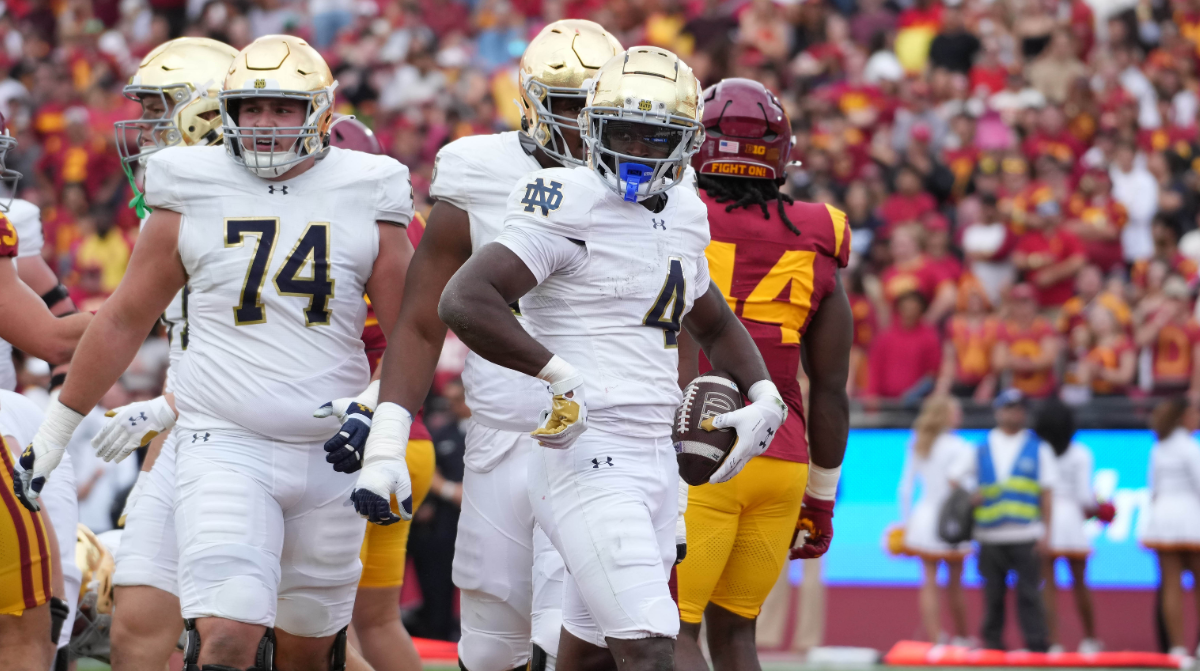 Notre Dame Players Talk First Round Playoff Against Indiana Athlon Sports