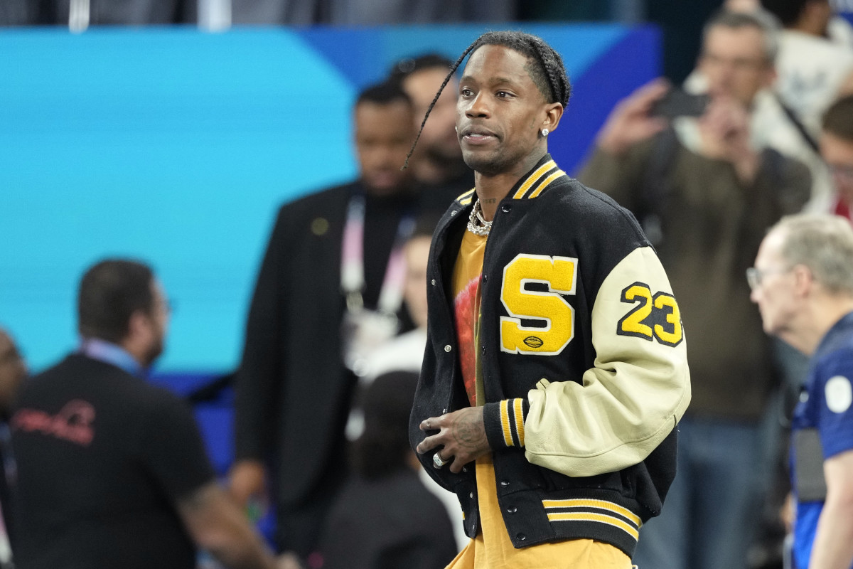 Travis Scott during the Paris 2024 Olympic Summer Games at Accor Arena.