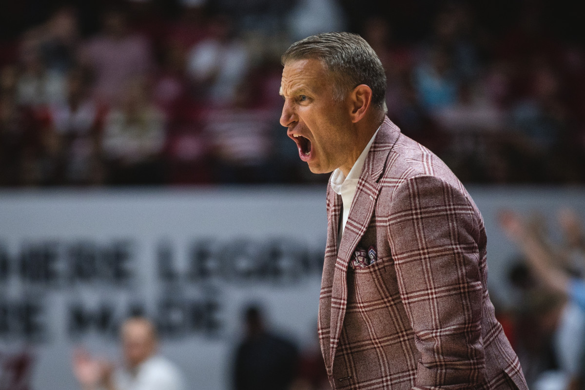 Alabama Crimson Tide head coach Nate Oats.