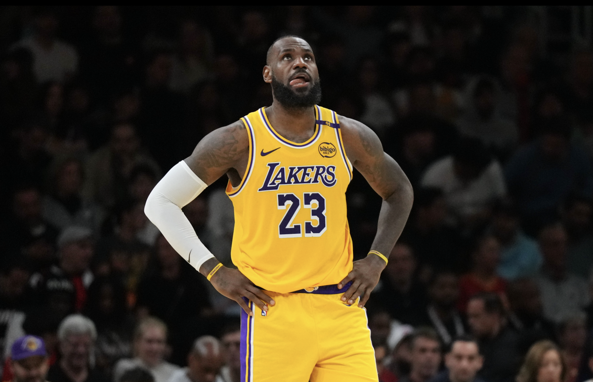 Los Angeles Lakers forward LeBron James.