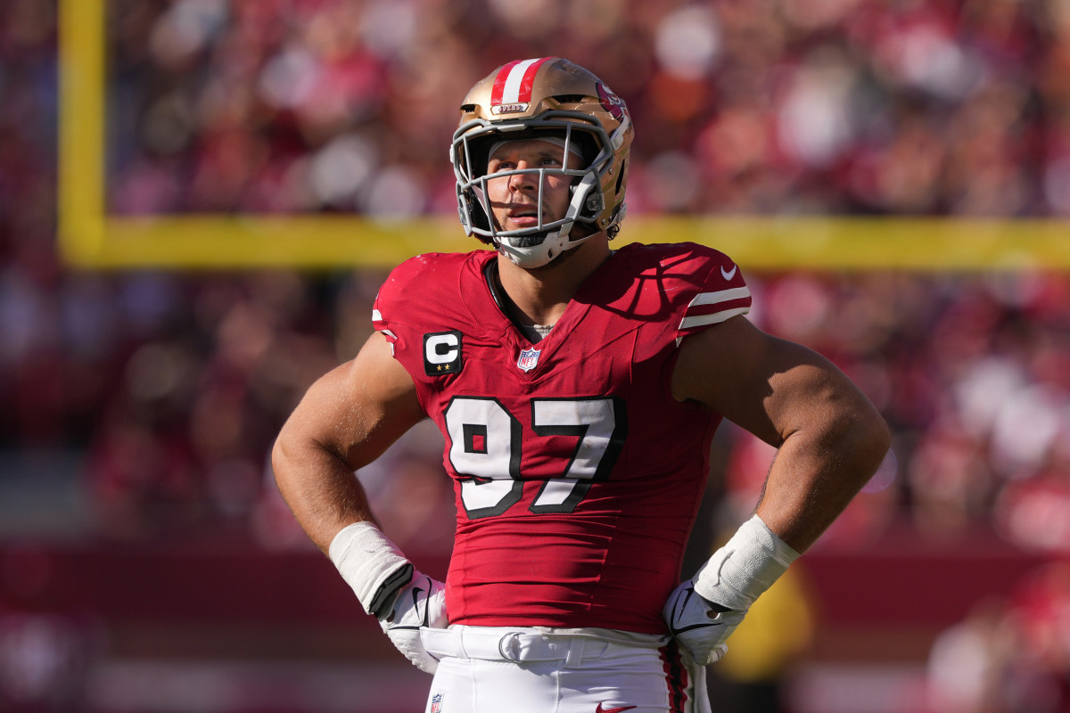 San Francisco 49ers defensive end Nick Bosa (97) during the fourth quarter against the Arizona Cardinals at Levi's Stadium.