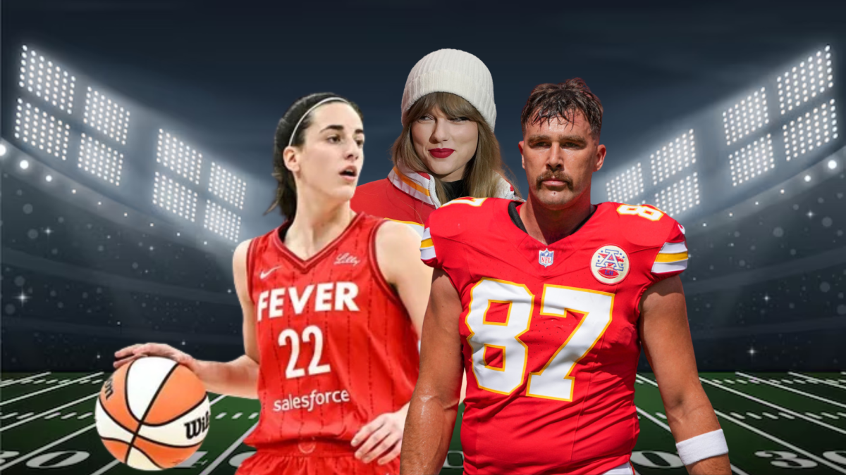 Taylor, Kelce And Caitlin