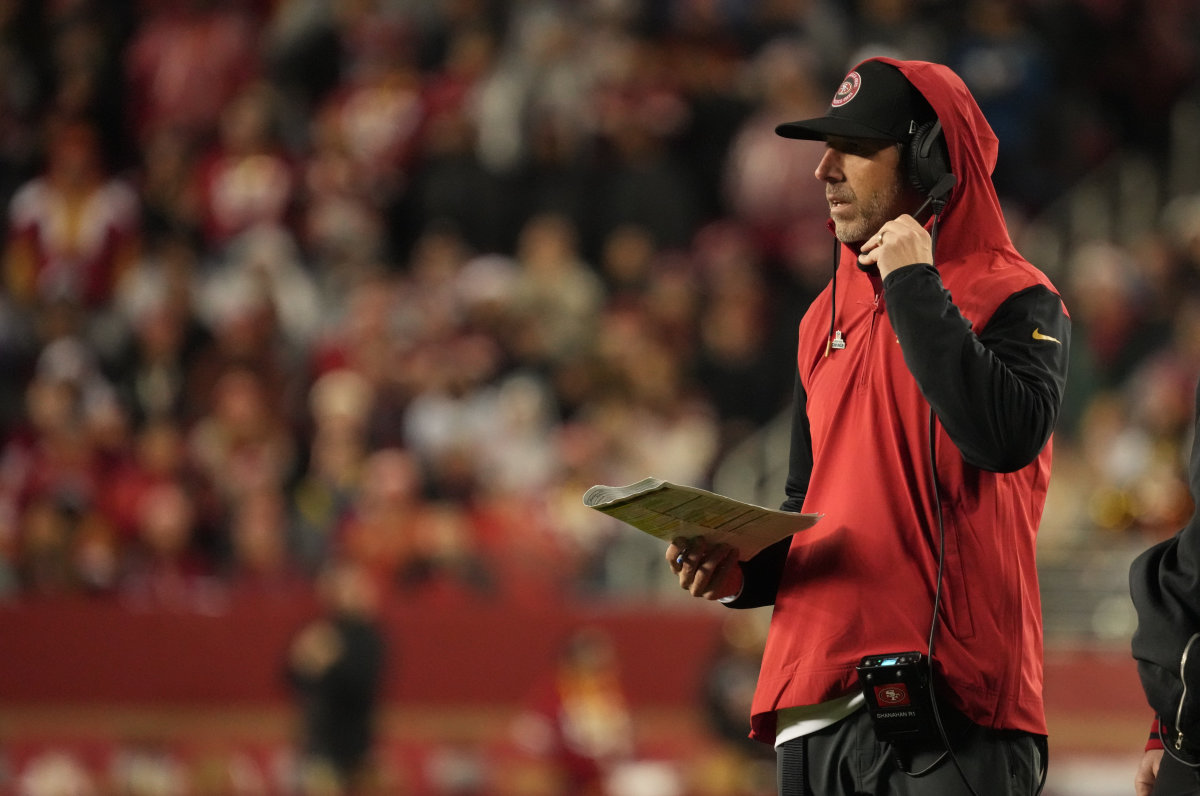 San Francisco 49ers head coach Kyle Shanahan