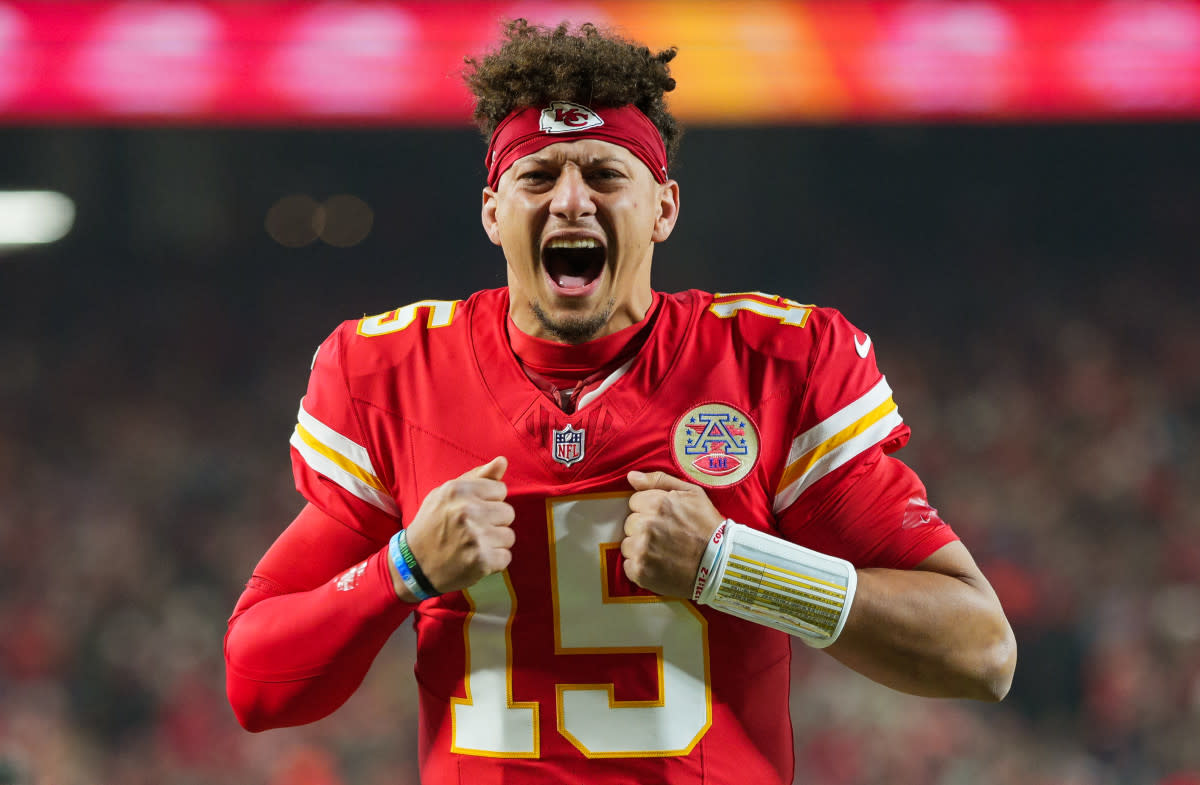 Kansas City Chiefs quarterback Patrick Mahomes Jay Biggerstaff-Imagn Images
