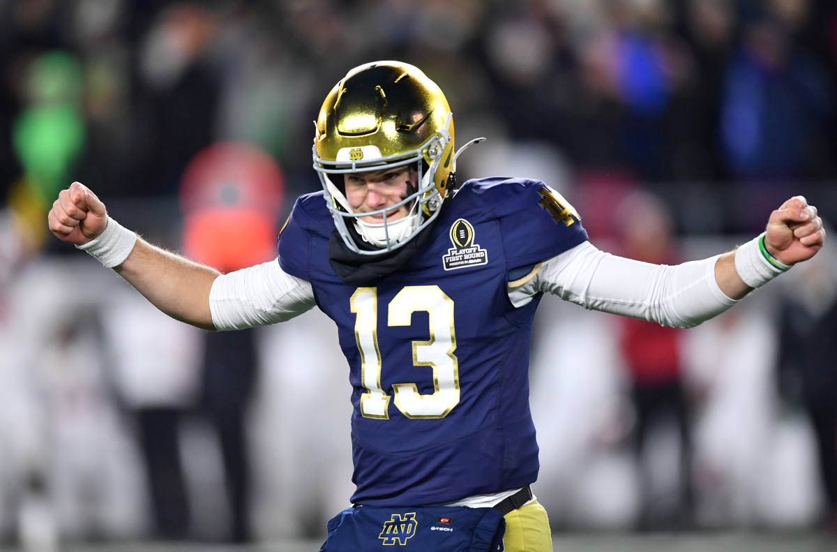 Riley Leonard Makes History in Notre Dame’s CFP Win Over Indiana