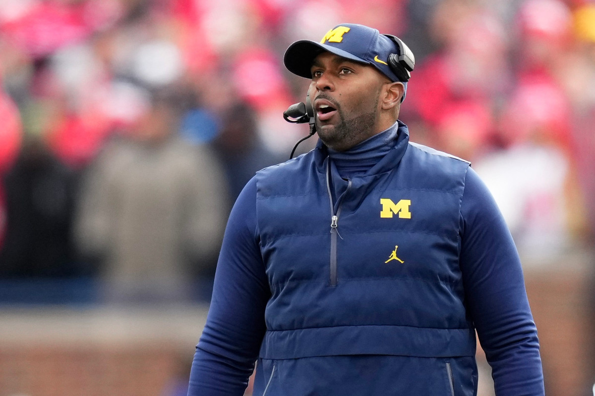 Michigan Wolverines interim head coach Sherrone Moore.