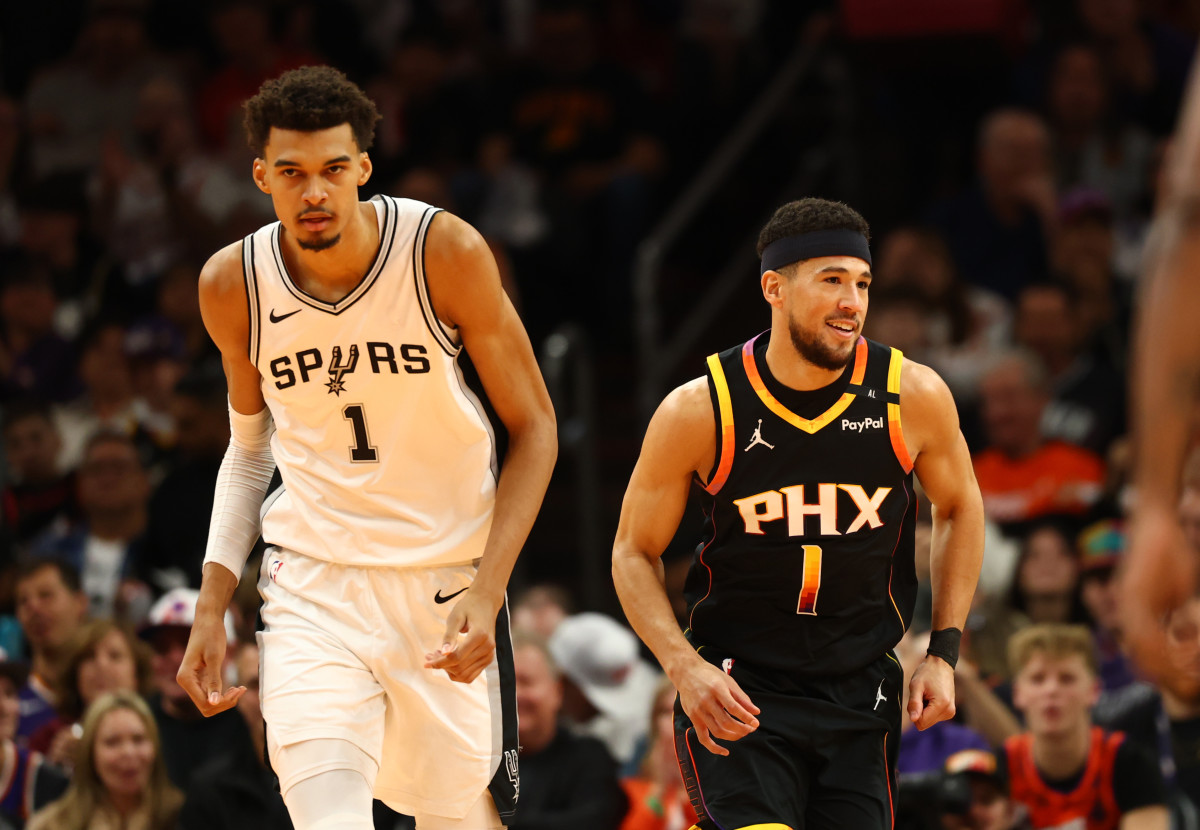 San Antonio Spurs Trade for Suns Devin Booker Urged as Victor Wembanyama Pairing - Athlon Sports