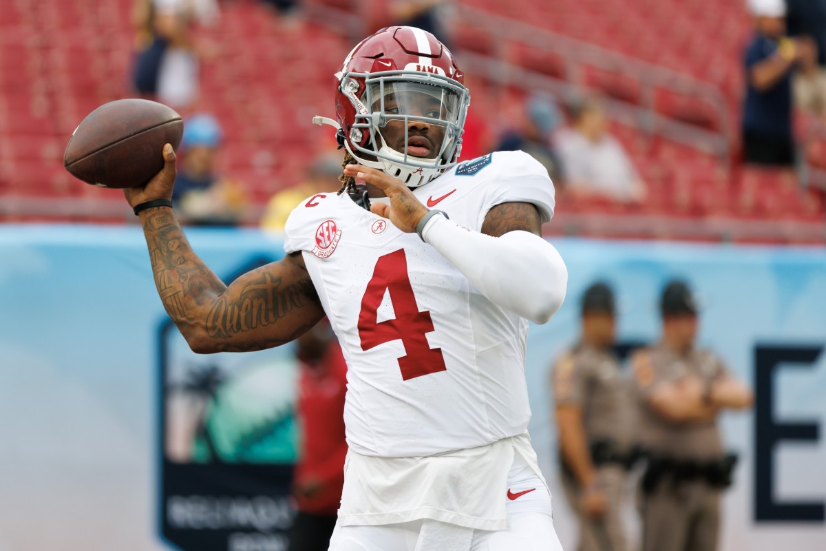 Jalen Milroe Predicted To Be Drafted Ahead of Travis Hunter - Athlon Sports