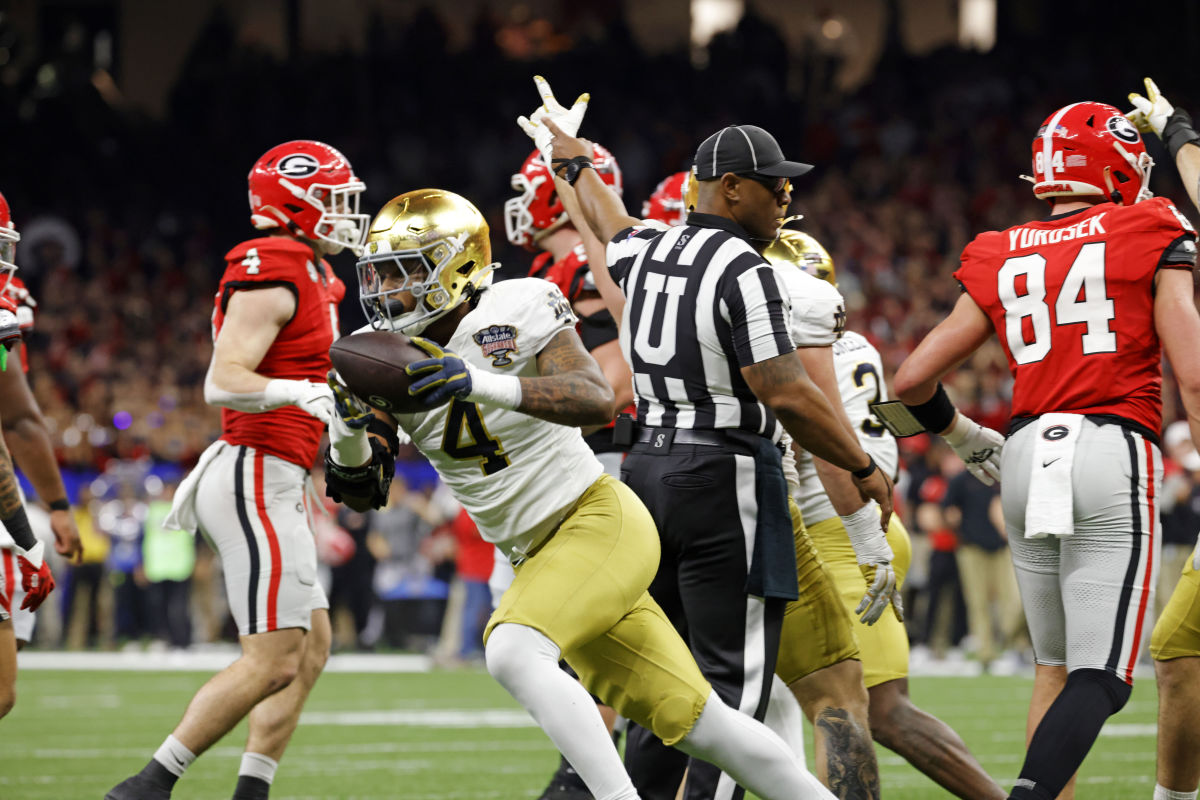 Officials Torched Over Controversial Calls in Georgia-Notre Dame Sugar Bowl  - Athlon Sports