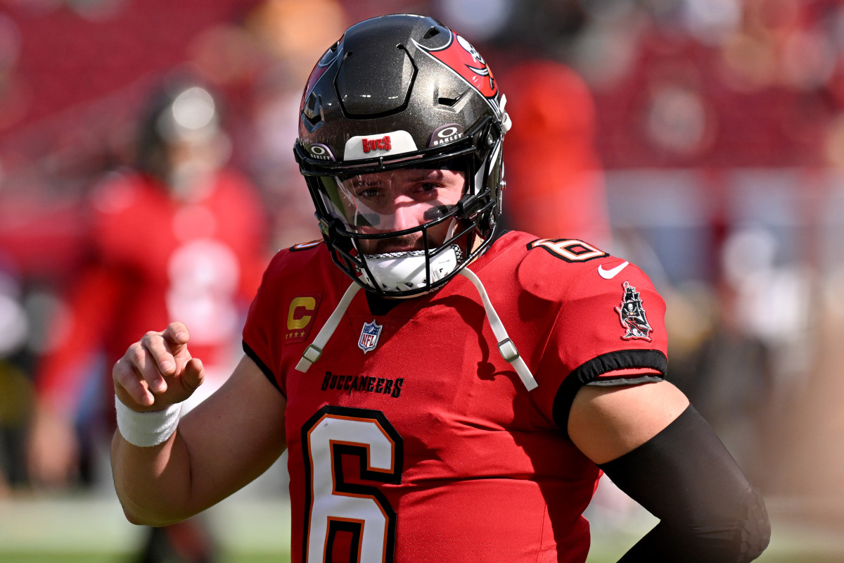 Tampa Bay Buccaneers quarterback Baker Mayfield (6).