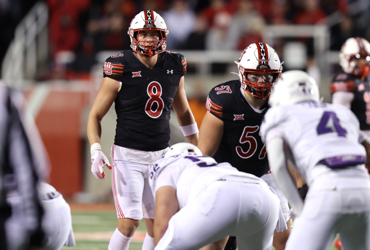 Utah Utes linebacker Lander Barton (8) led the team in tackles last season with 72.