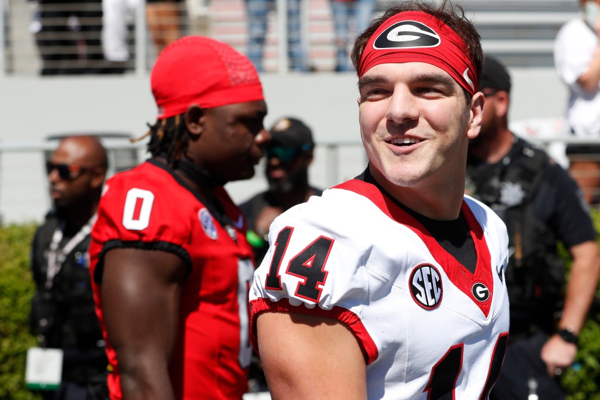 Georgia quarterback Gunner Stockton