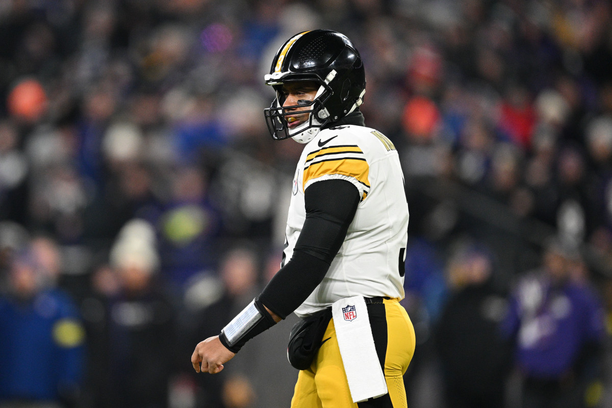 Pittsburgh Steelers quarterback Russell Wilson at M&T Bank Stadium on Jan. 11, 2025.