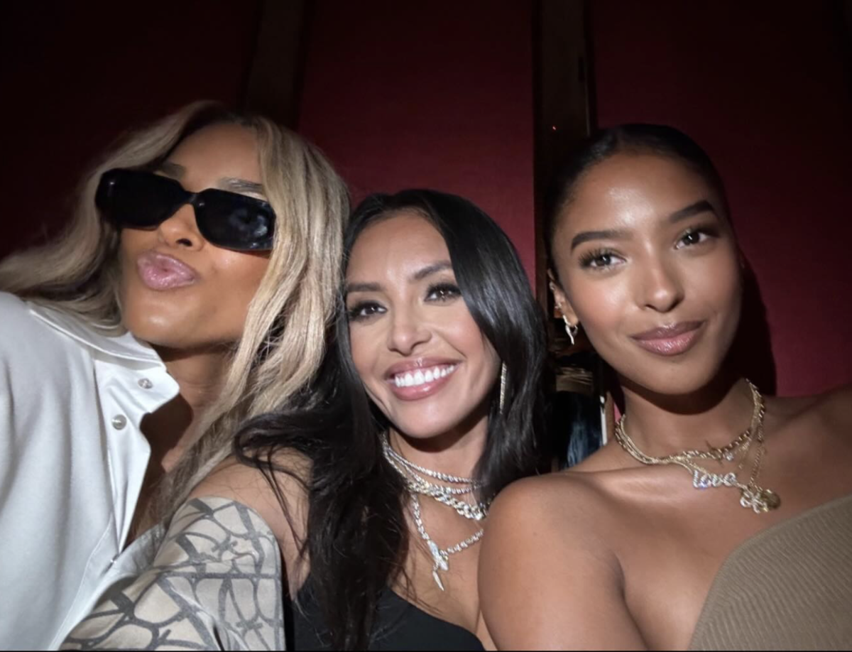 Ciara poses with Vanessa Bryant and Natalia Bryan on July 12, 2024.