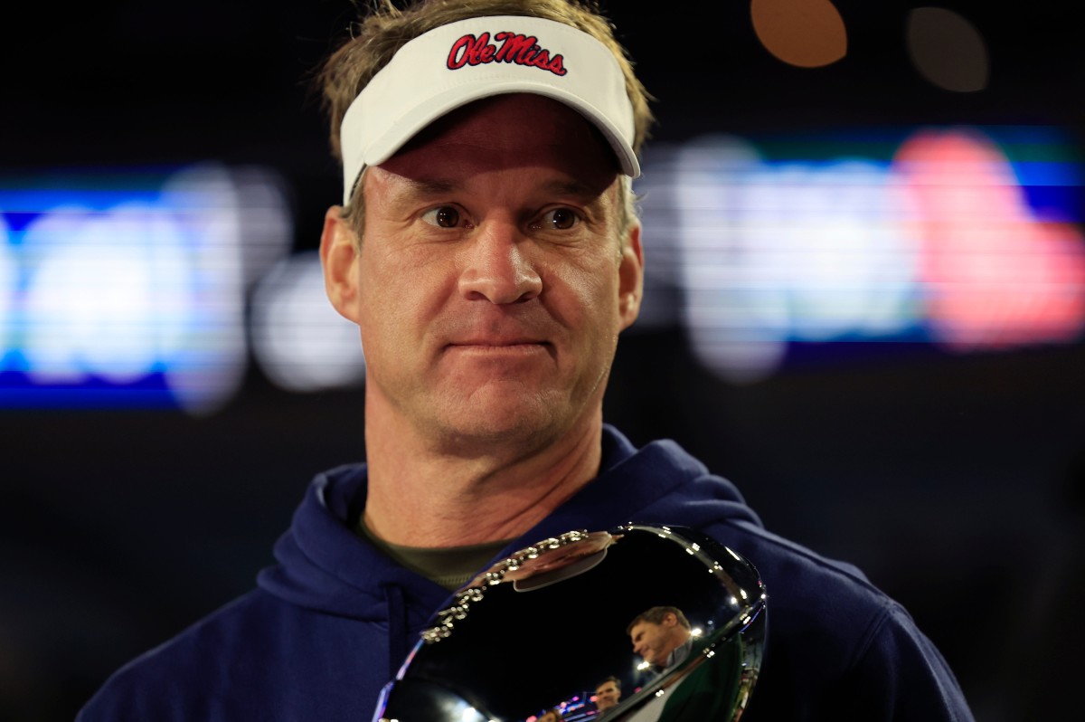 Mississippi Rebels head coach Lane Kiffin