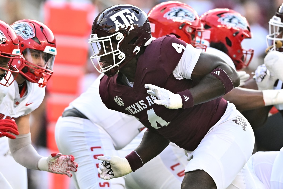 Texas A&M defensive lineman Shemar Stewart