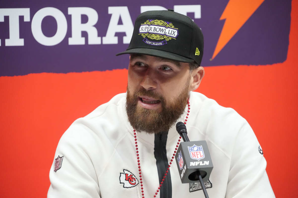 Fans Convinced Travis Kelce Dropped Major Retirement Hint at Super Bowl Media Day - Athlon Sports