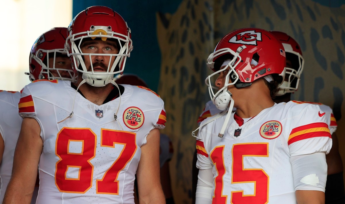 Travis Kelce and Patrick Mahomes will try to win their fourth Super Bowl championship together on Sunday.  